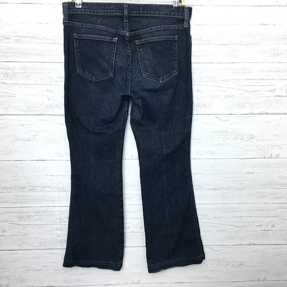 Gap Women's Jeans Ultra Low Rise Boot Cut Ankle Stretch Dark size 8 length 29" - Picture 2 of 13